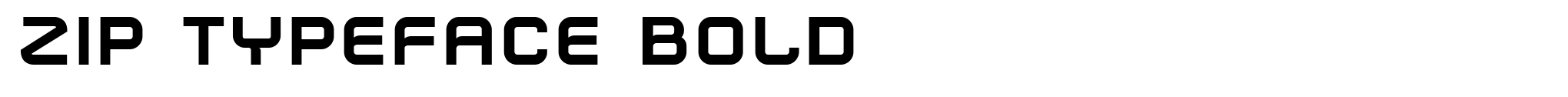 Zip Typeface Bold image